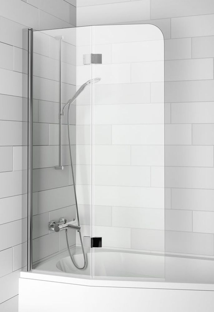 Riho Novik paravan cadă 100 cm două piese crom luciu/sticlă transparentă G003041120