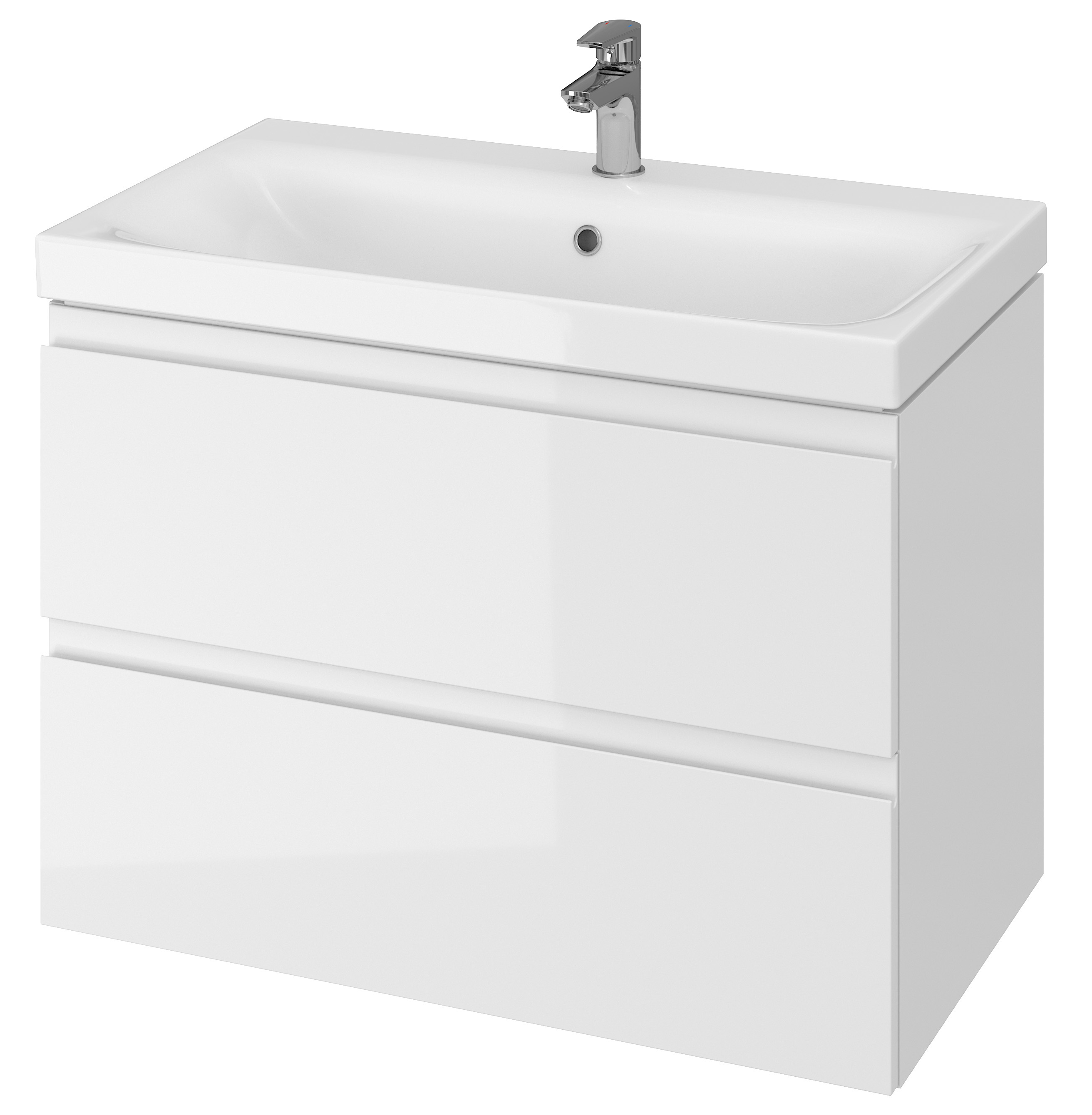 Set dulap Cersanit Moduo S590-008-ECO, lavoar Cersanit Moduo K116-013-ECO