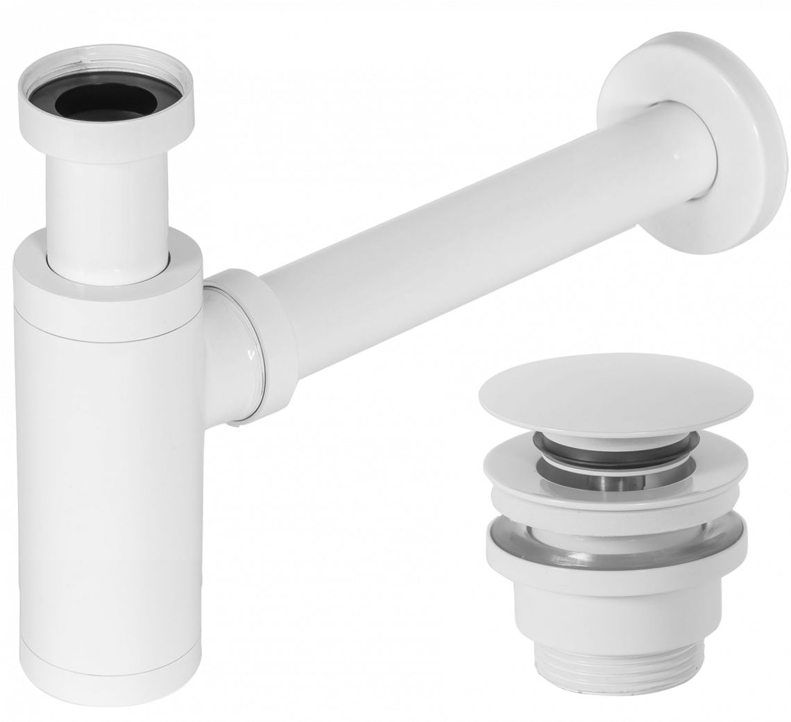 Rea sifon cu dop butelie alb REA-A6952