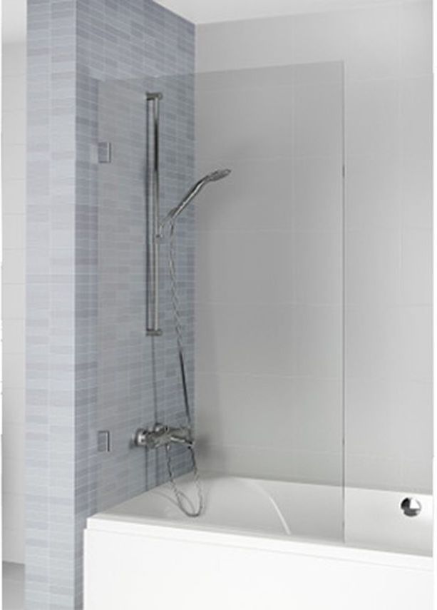 Riho Scandic paravan cadă 80 cm o piesă crom luciu/sticlă transparentă G001161120