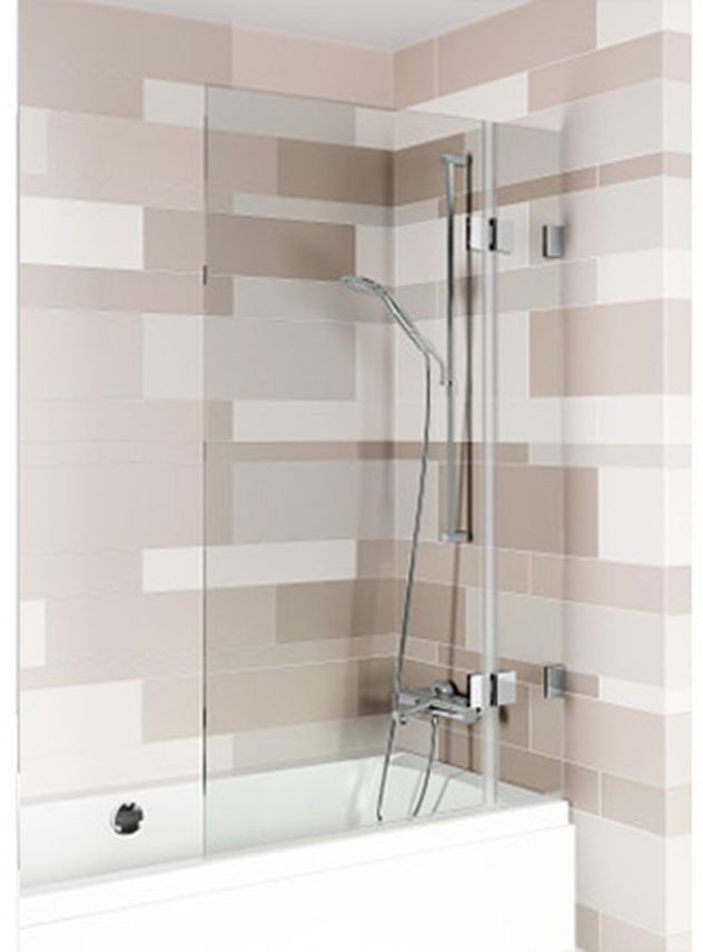 Riho Scandic paravan cadă 90 cm două piese crom luciu/sticlă transparentă G001154120