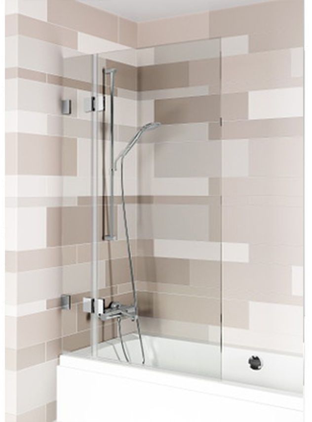 Riho Scandic paravan cadă 90 cm două piese negru mat/sticlă transparentă G001153121