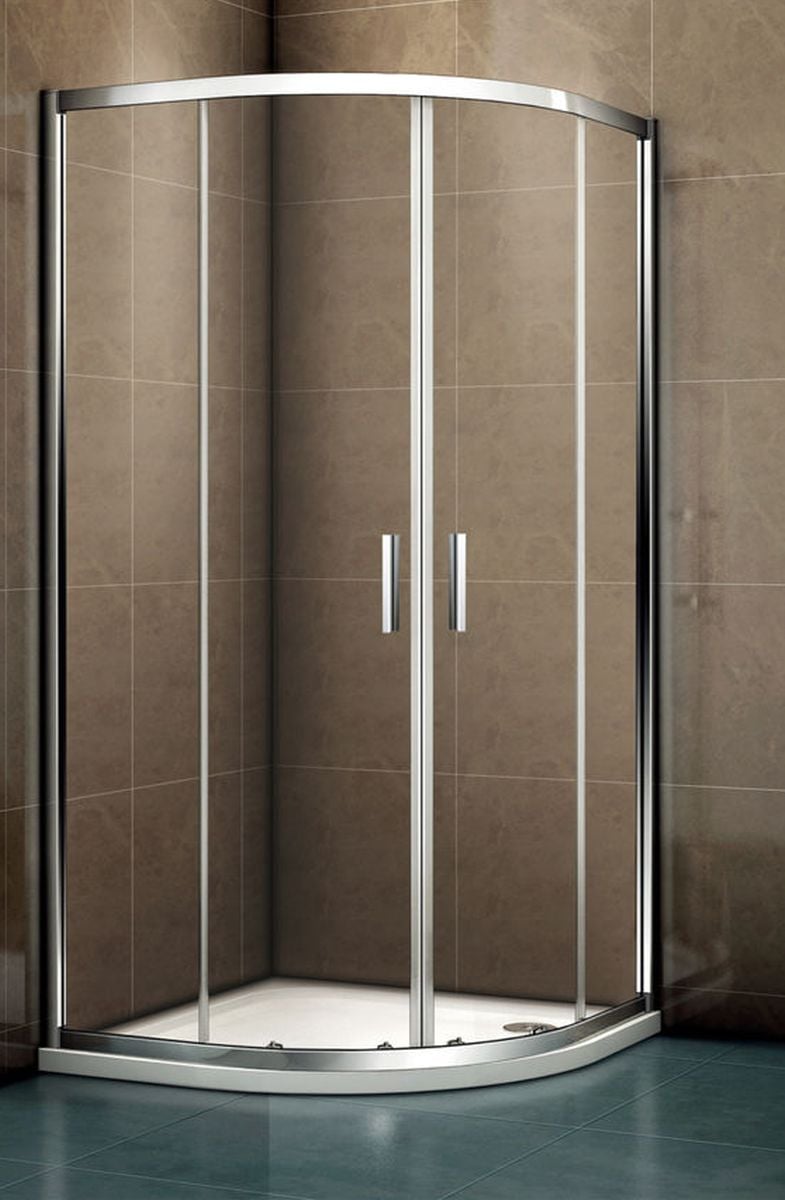 Riho Hamar 2.0 cabină de duș 100x100 cm semicircular crom luciu/sticlă transparentă G007003120