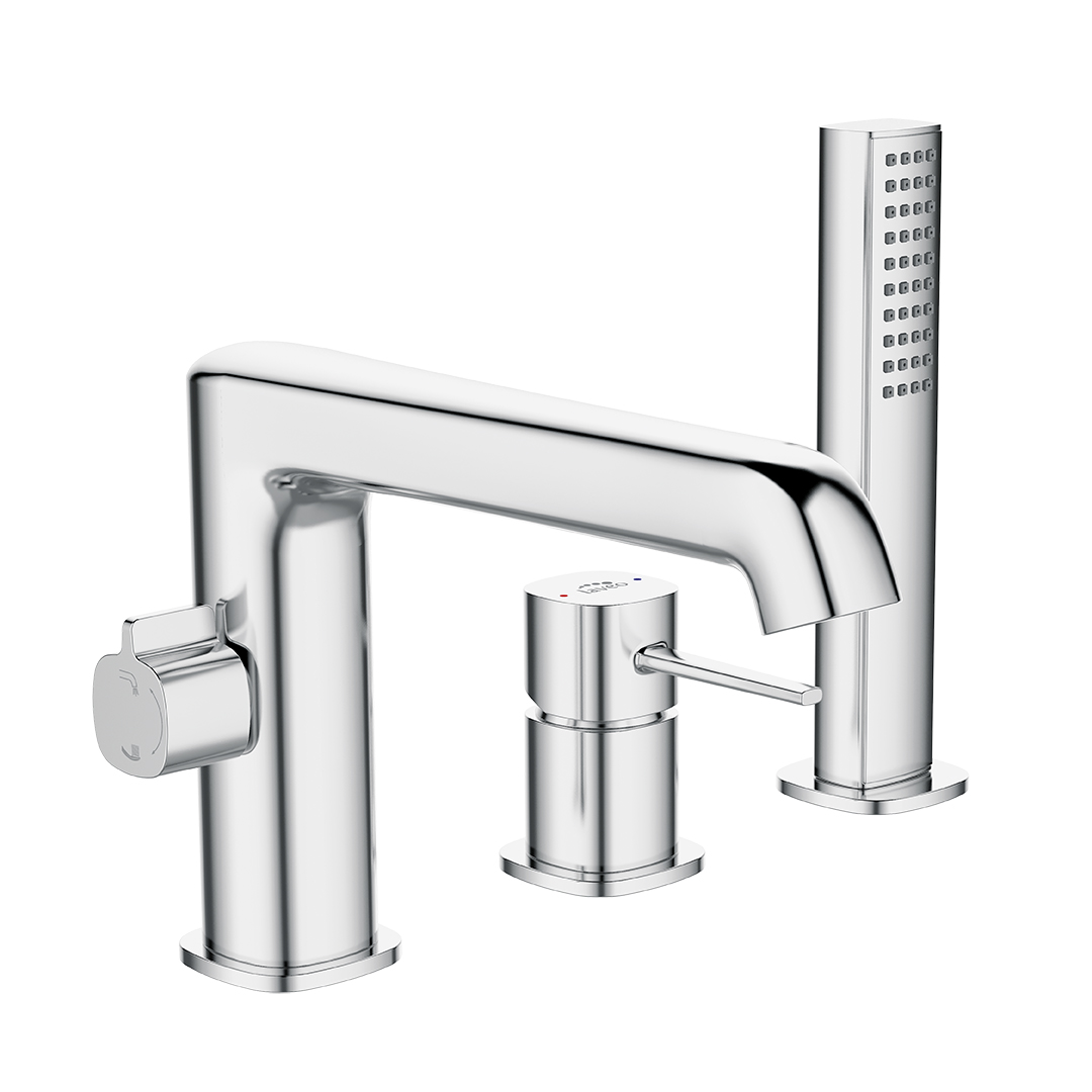 Laveo Pola baterie cadă-duș cadă crom BAP013D