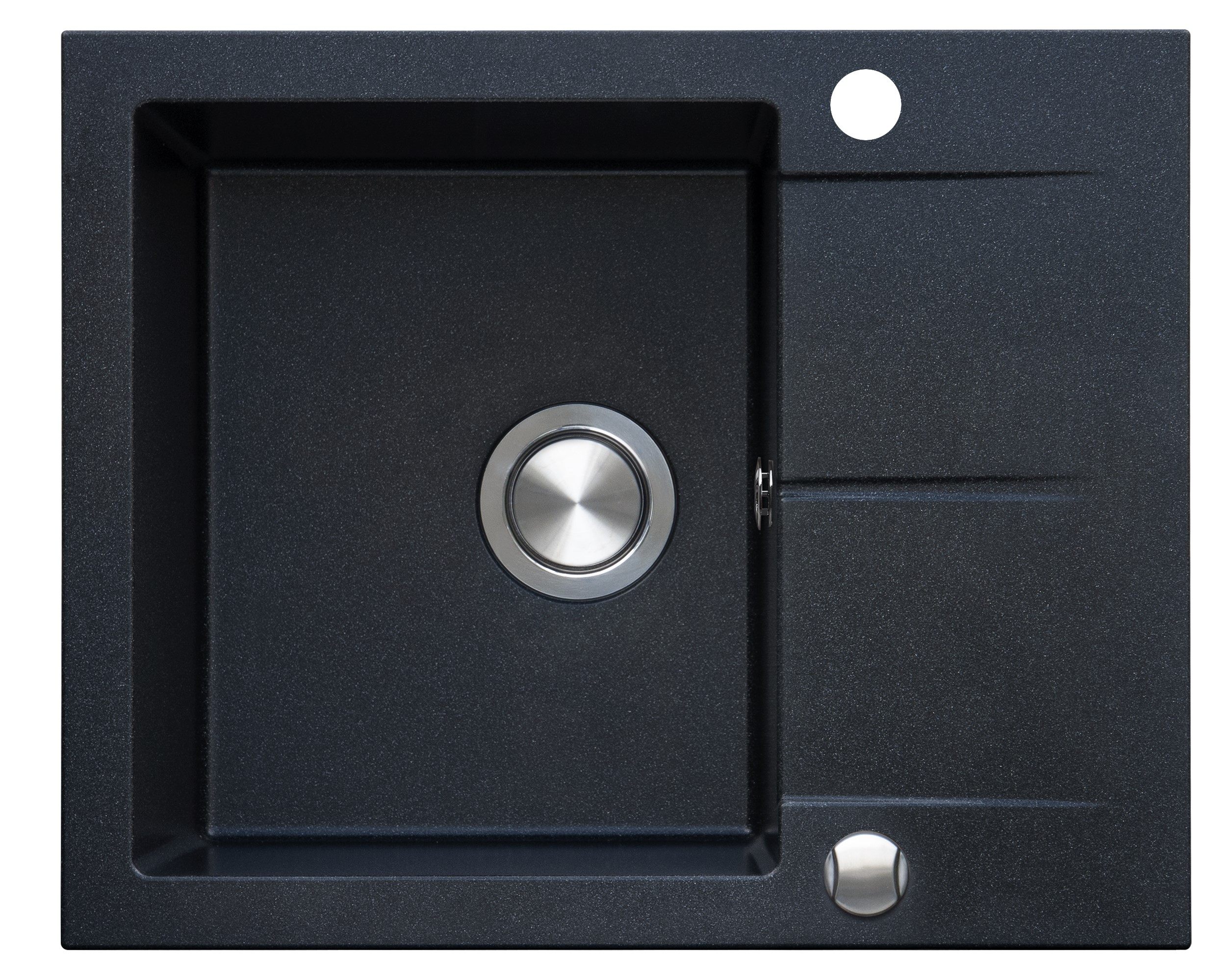 Berg Hobart chiuvetă din granit 59x50 cm gri/grafit/onix BRQ1411A