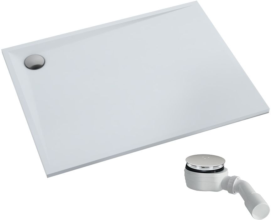 Schedpol Etrusco cădiță de duș dreptunghiulară 90x80 cm alb 3.472
