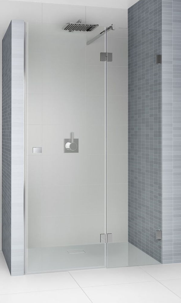 Riho Scandic uși de duș 160 cm înclinabilă negru mat/sticlă transparentă G001030121
