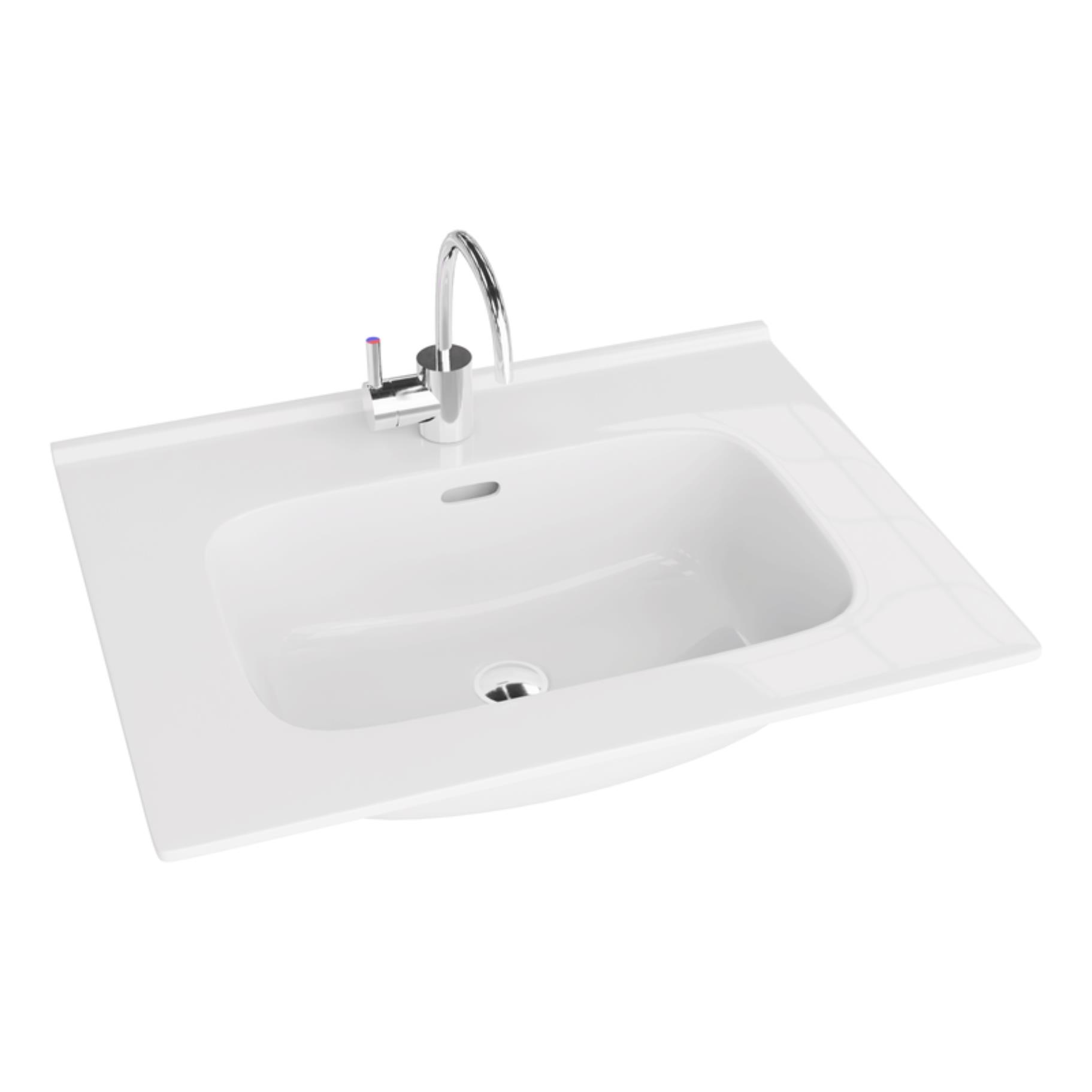LaVita Minnesota lavoar 61x46.5 cm dreptunghiular mobilier-încastrat alb 5908211416182