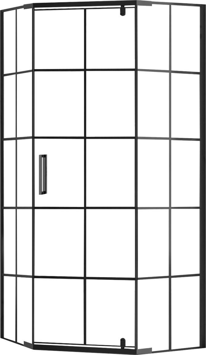Rea Hex cabină de duș mat/sticlă transparentă REA-K8969