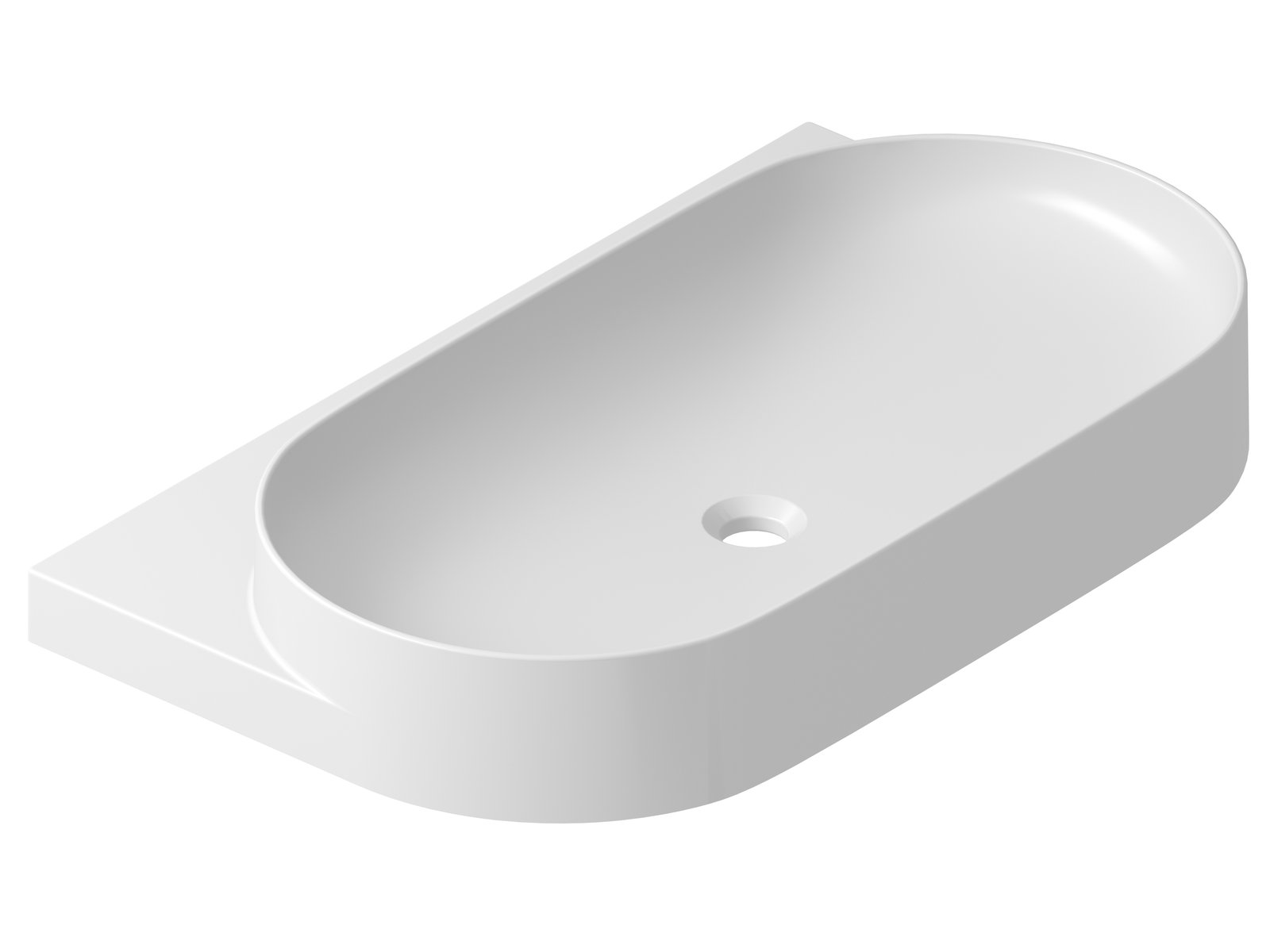 Ravak Yard lavoar 80.5x50 cm semicircular clasică-mobilier alb XJX01280002