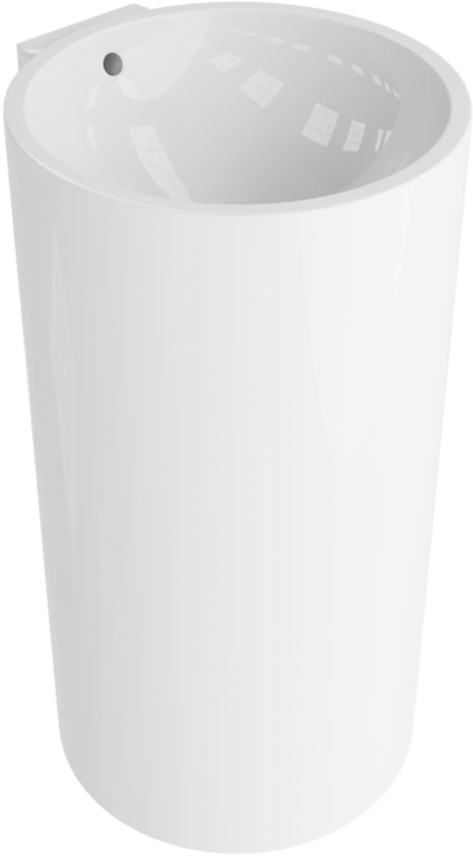 LaVita Elena lavoar 46.5x44.5 cm rotund stativ alb 5908211484259