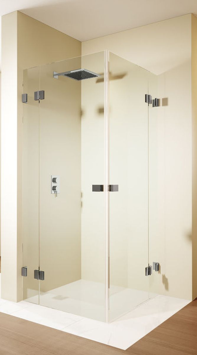 Riho Scandic cabină de duș 80x80 cm pătrat negru mat/sticlă transparentă G001099121