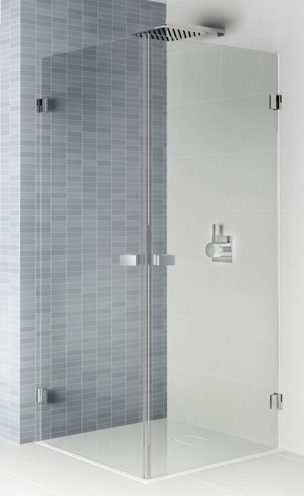 Riho Scandic cabină de duș 80x80 cm pătrat negru mat/sticlă transparentă G001101121
