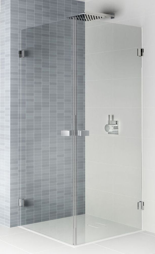 Riho Scandic cabină de duș 90x90 cm pătrat negru mat/sticlă transparentă G001102121