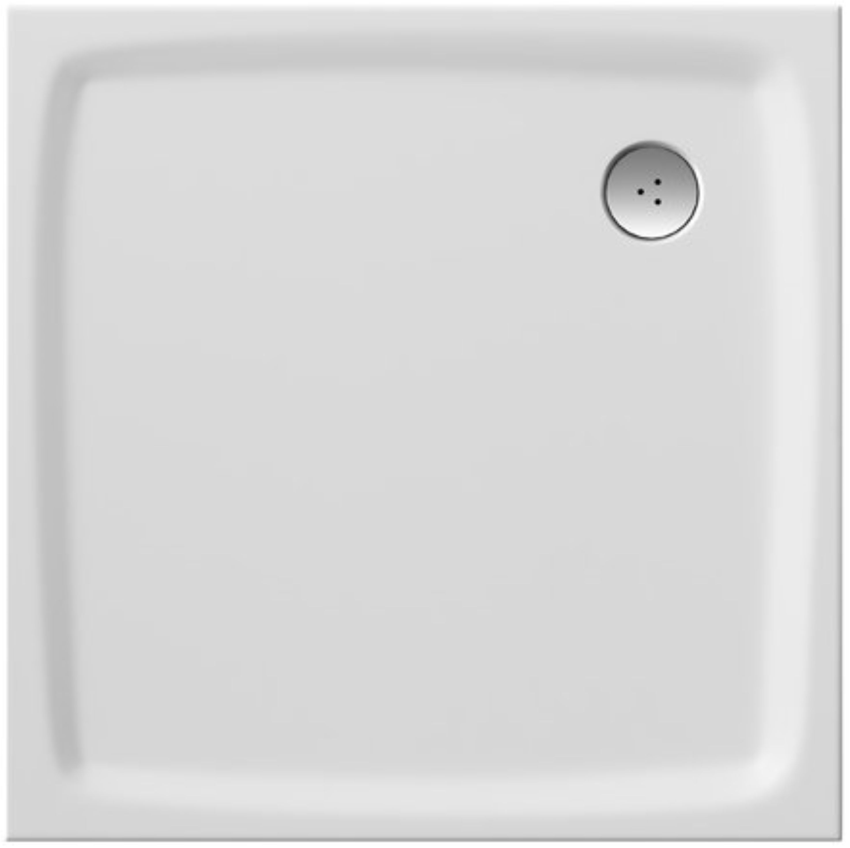 Ravak Galaxy Pro Flat cădiță de duș pătrată 80x80 cm alb XA034411010