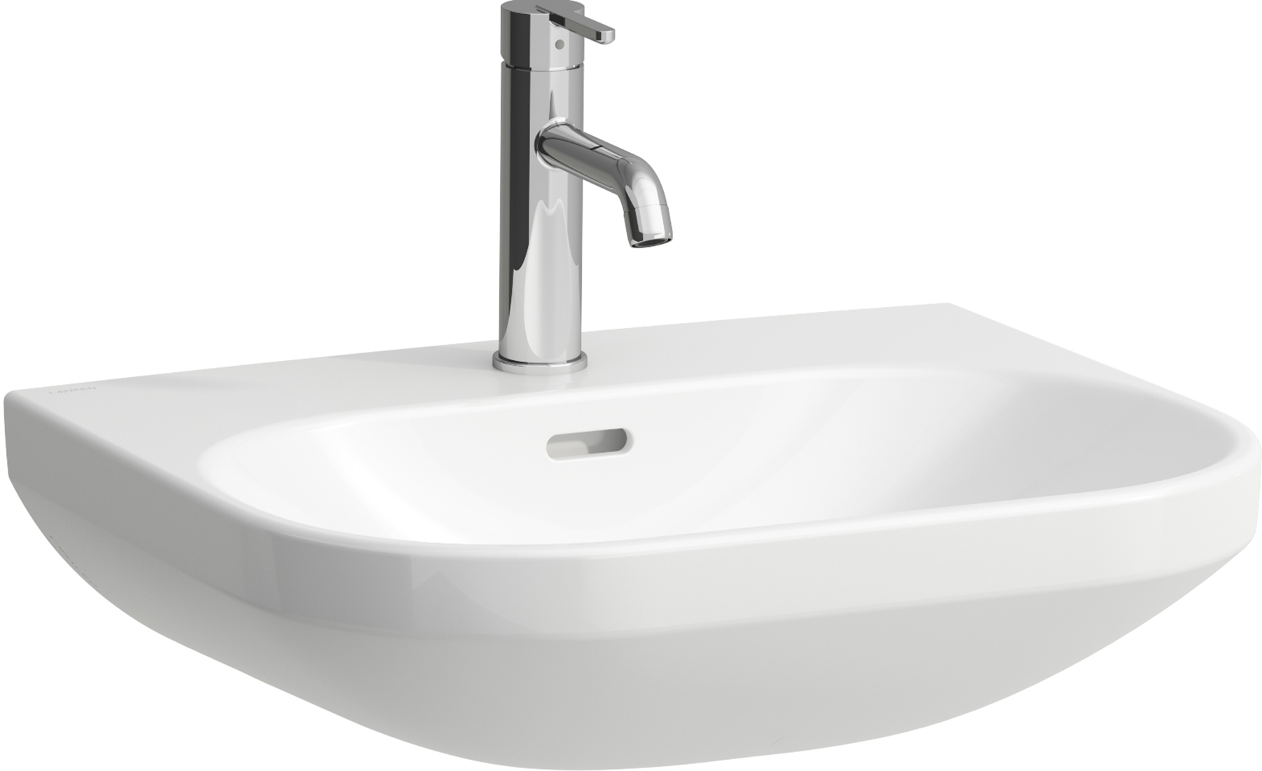 Laufen Lua lavoar 55x46 cm semicircular clasică alb H8110810001091