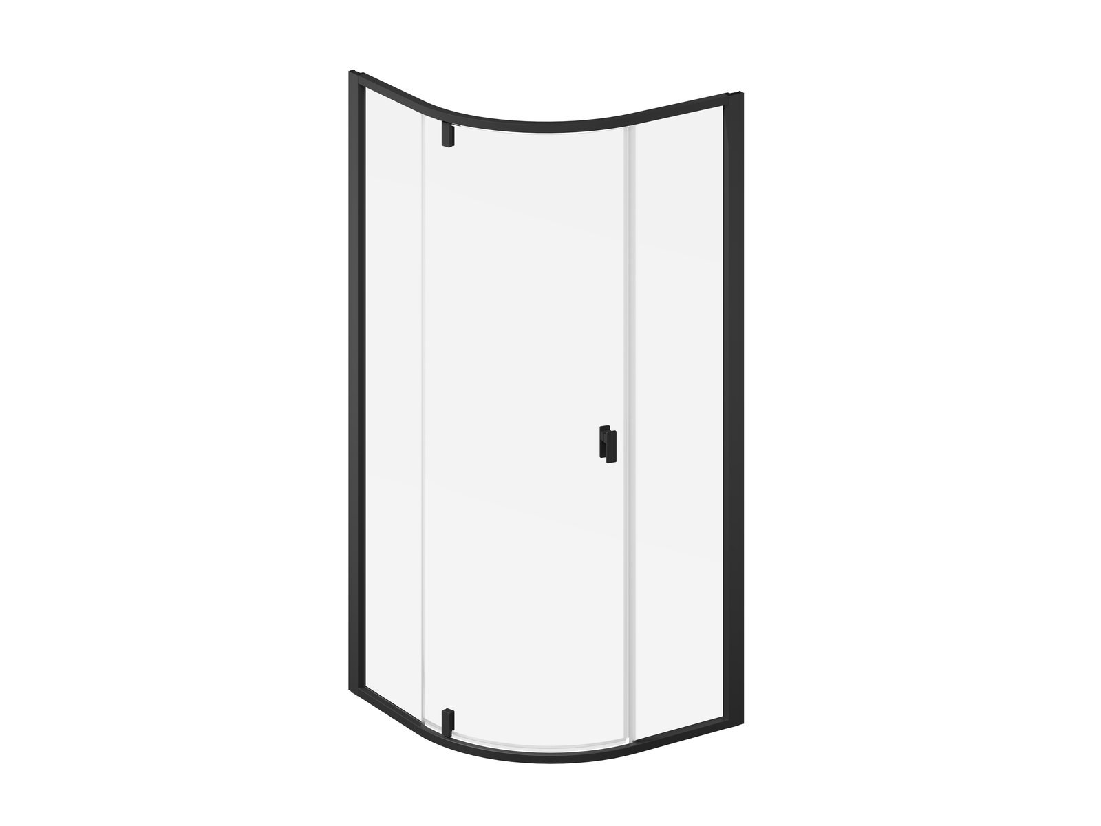 Ravak Nexty cabină de duș 80x80 cm semicircular negru mat/sticlă transparentă 3O644300Z1