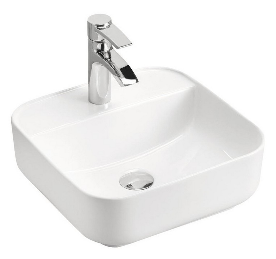 Comad Magic 2 lavoar 40x40 cm pătrat de blat alb UM-6288MAGIC40DP