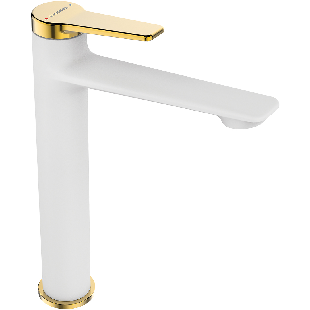 Kuchinox Alanis baterie lavoar stativ alb-auriu BQI62NG