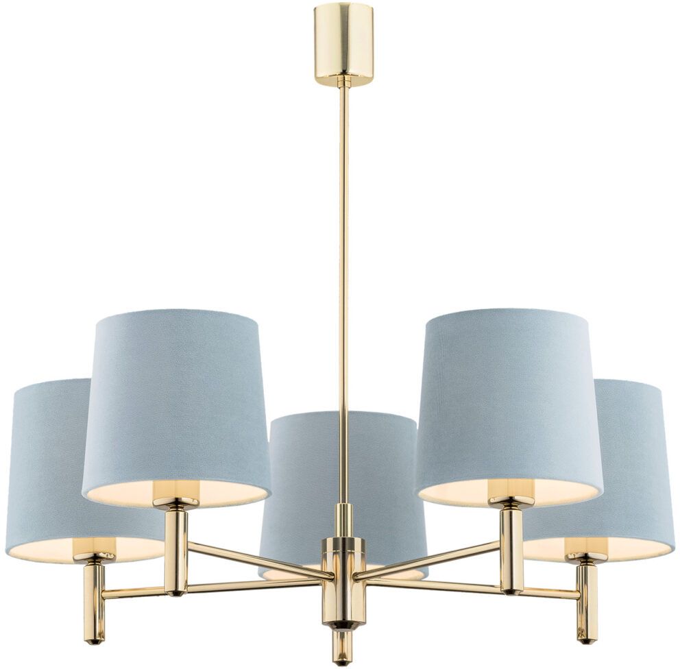 Argon Ponte lampă de tavan 5x15 W alamă-albastru 2085