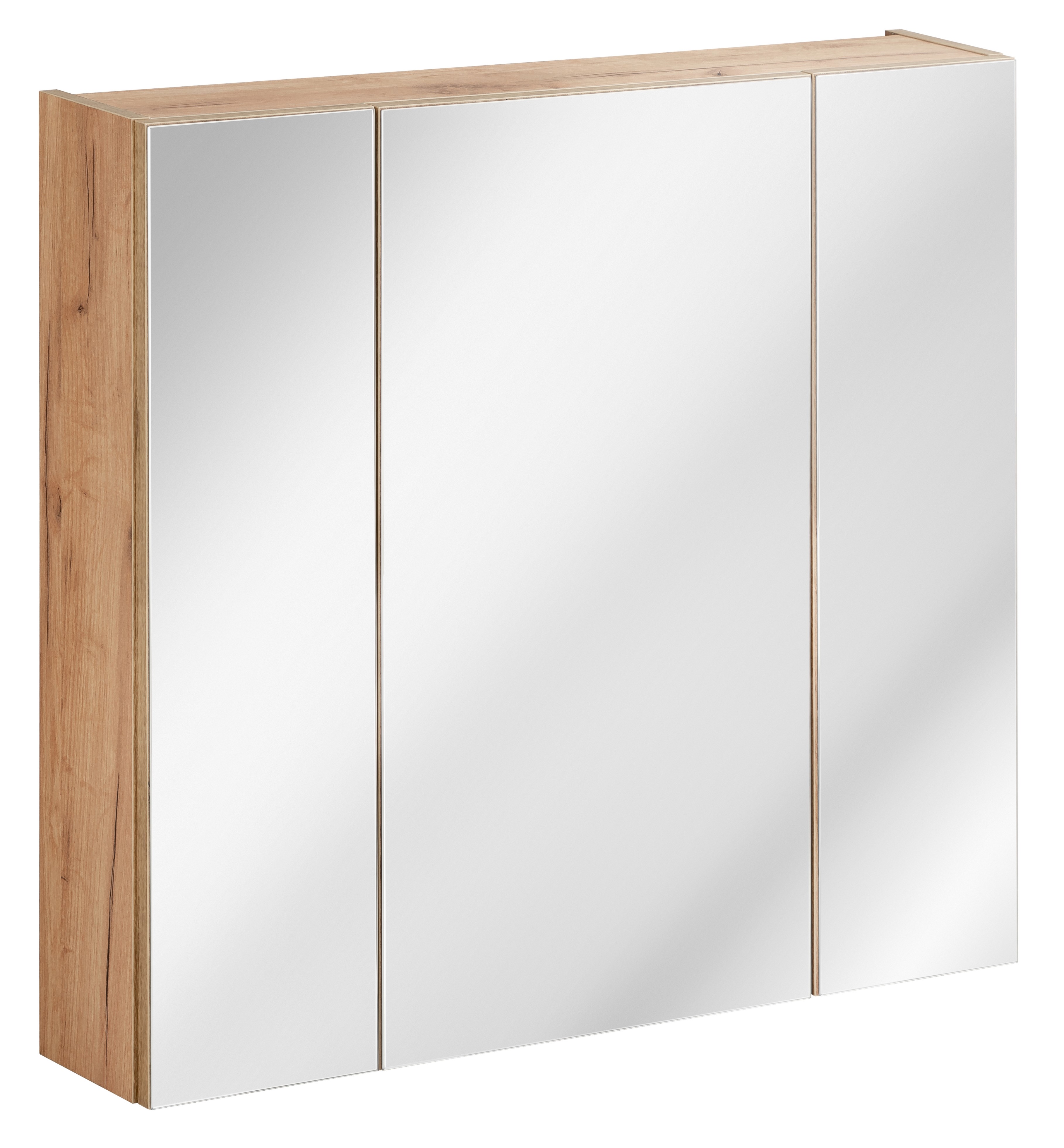 Comad Capri Oak dulap 80x16x75 cm cu oglinda alb-stejar CAPRI OAK 843A FSC