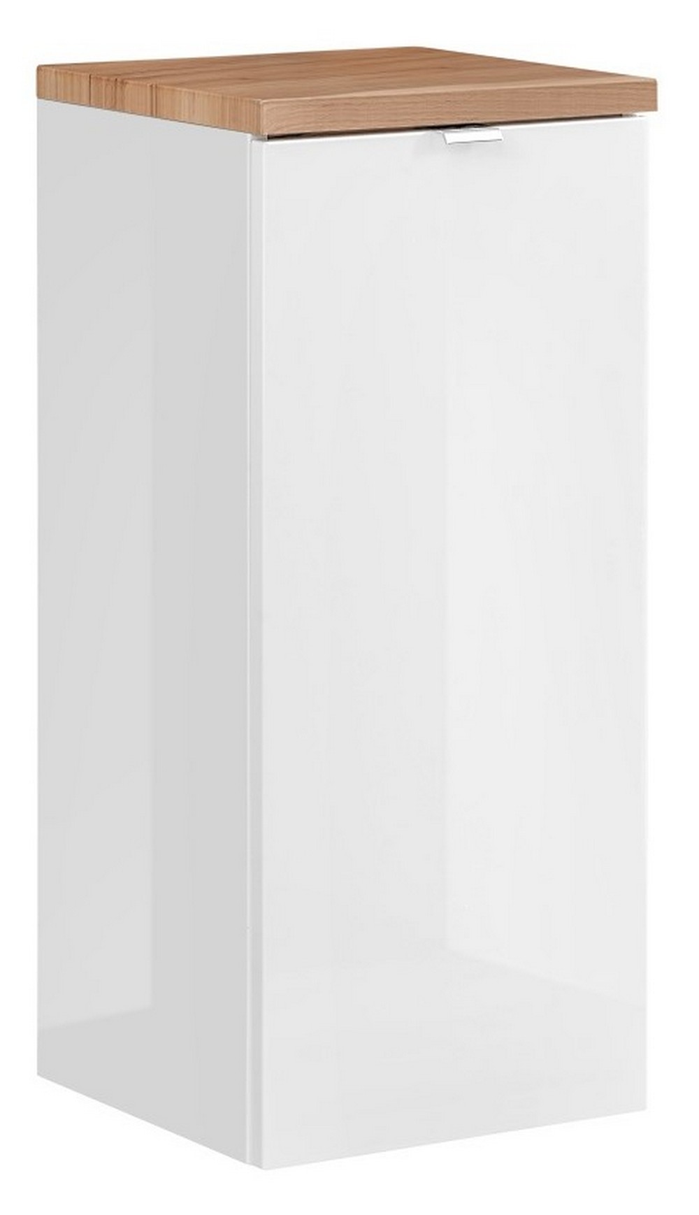 Comad Capri White dulap 35x35x80 cm laterala pe perete alb-stejar CAPRI-WHITE-811B-FSC