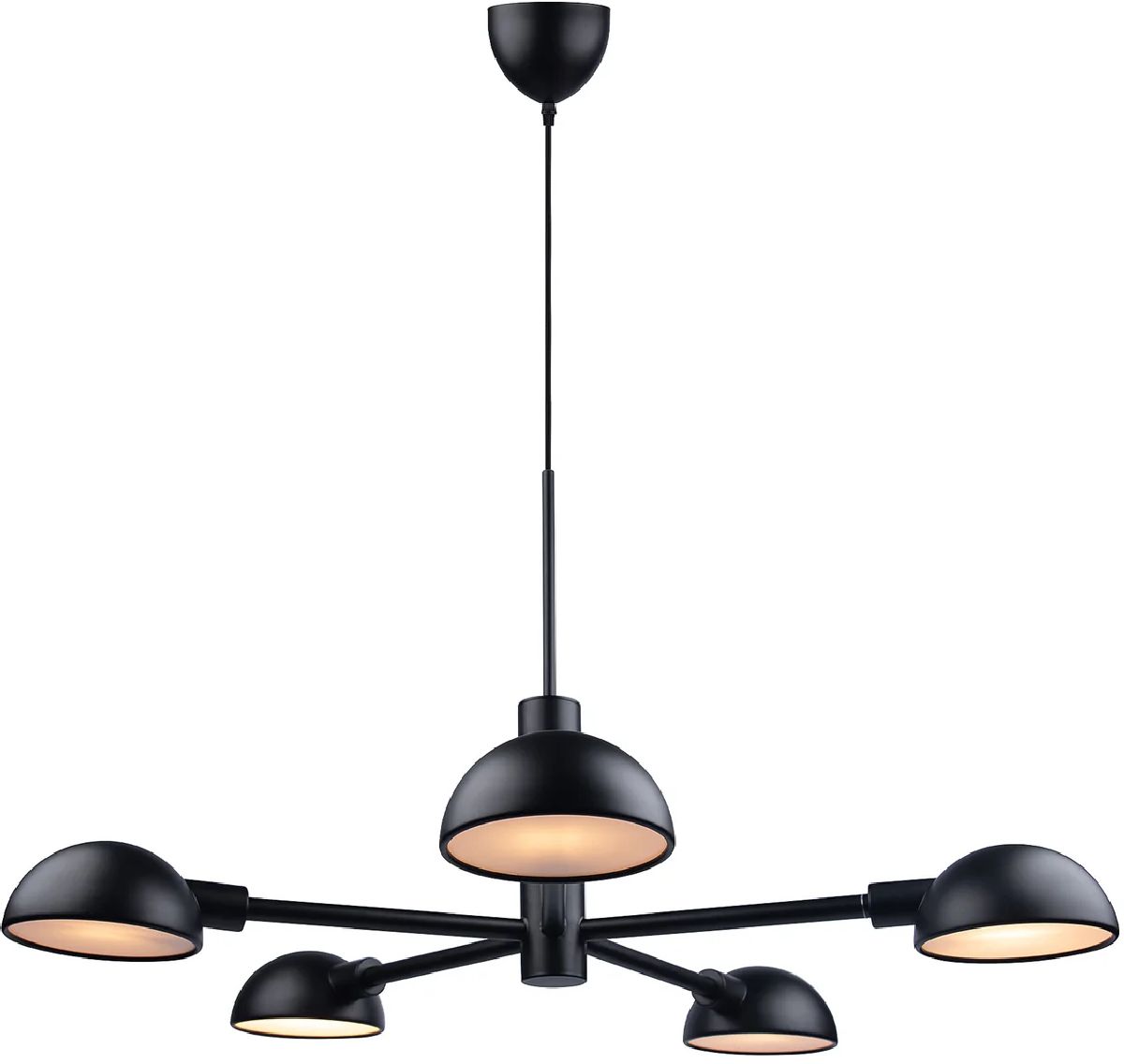 Nordlux Nomi lampă suspendată 5x25 W negru 2220163003