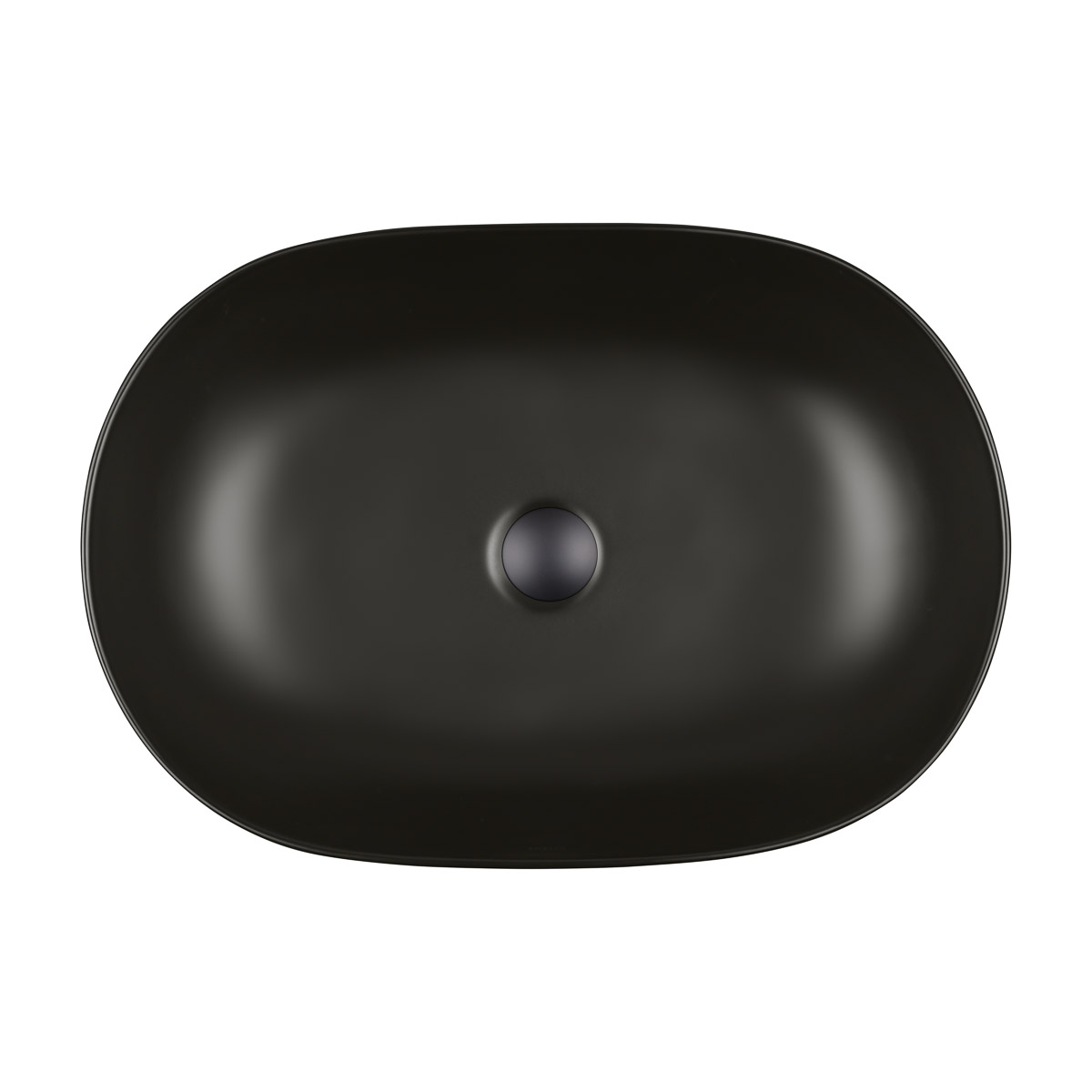 Oltens Hamnes lavoar 60.5x41.5 cm ovale de blat negru 40320300