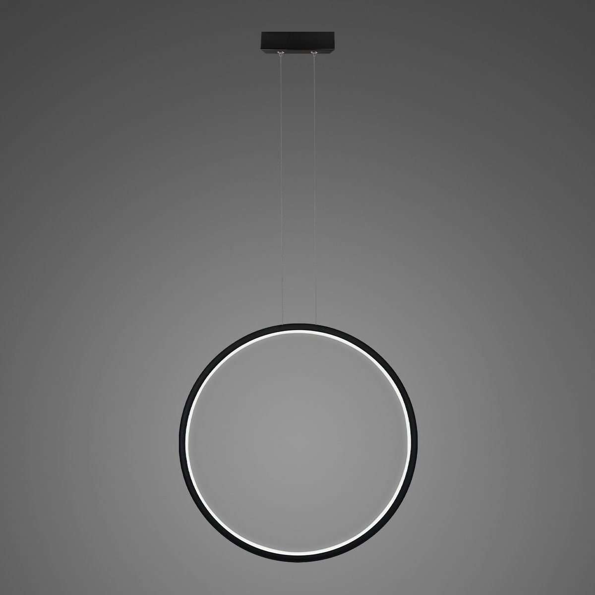 Altavola Design Ledowe Okręgi lampă suspendată 1x30 W negru LA073/X_80_in_3k_black