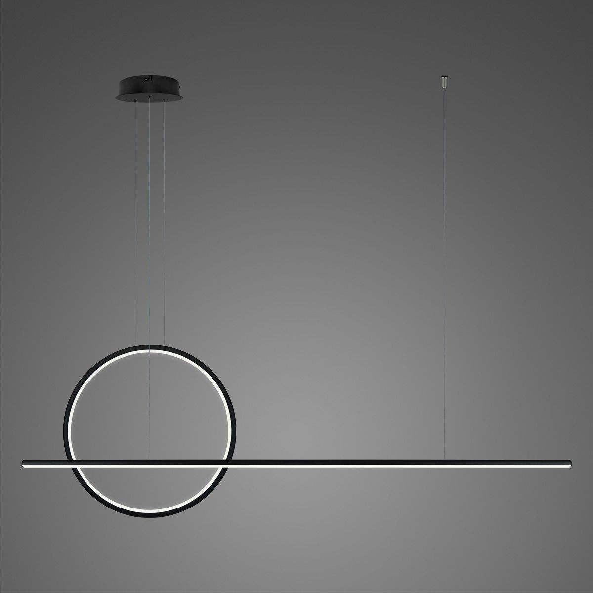 Altavola Design Linea lampă suspendată 2x23 W negru LA087/PX143_40_4k_black_dimm