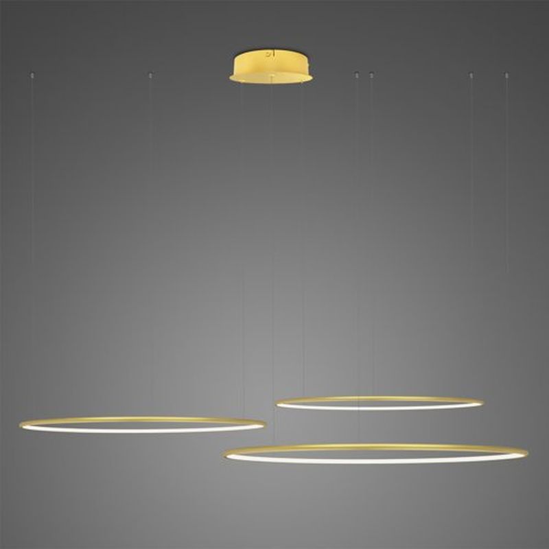 Altavola Design Ledowe Okręgi lampă suspendată 3x68 W auriu LA075/CO3_80_in_3k_gold_dimm