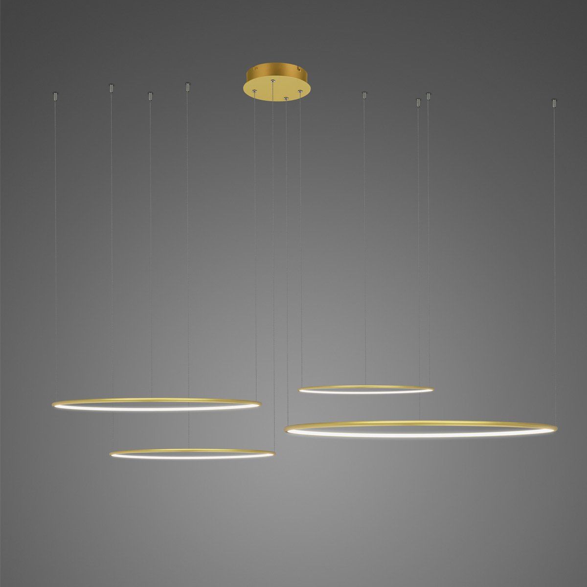 Altavola Design Ledowe Okręgi lampă suspendată 4x106 W auriu LA084/CO4_100_in_3k_gold