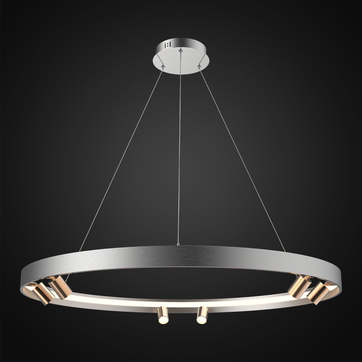 Altavola Design Spectra lampă suspendată x67 W auriu-gri/frasin LA114/P_90_6+1_grey_gold
