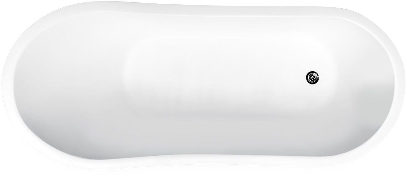 Besco Gloria cadă freestanding 160x70 cm ovală bicolor #WMMC-160-GLC