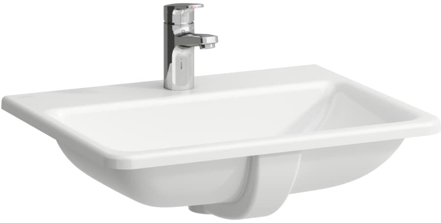 Laufen Pro S lavoar 56x44 cm dreptunghiular încastrat alb H8189634001041