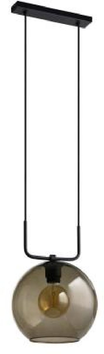 Nowodvorski Lighting Monaco lampă suspendată 1x60 W negru-fumuriu 9364