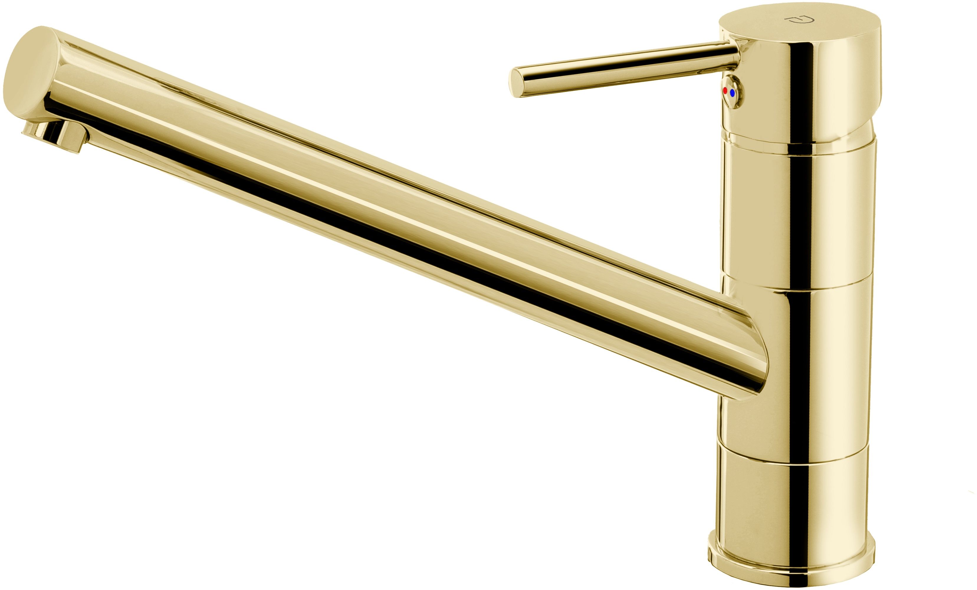FDesign Flusso baterie bucătărie pe picior galben FD1-FLS-4-55
