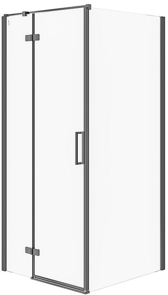 Cersanit Jota cabină de duș 90x90 cm pătrat negru mat/sticlă transparentă S160-003