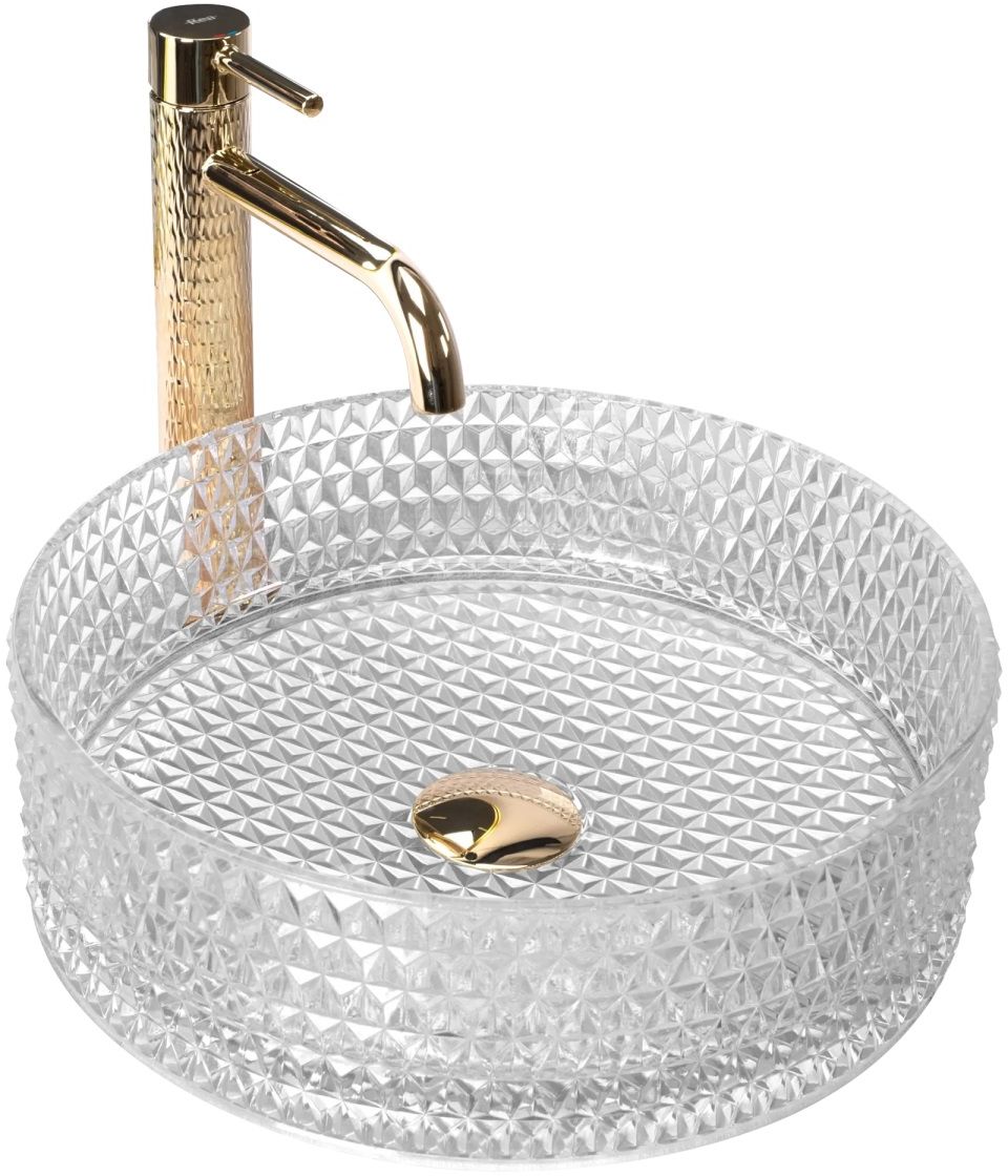 Rea Cristal lavoar 35.5x35.5 cm rotund de blat REA-U9670