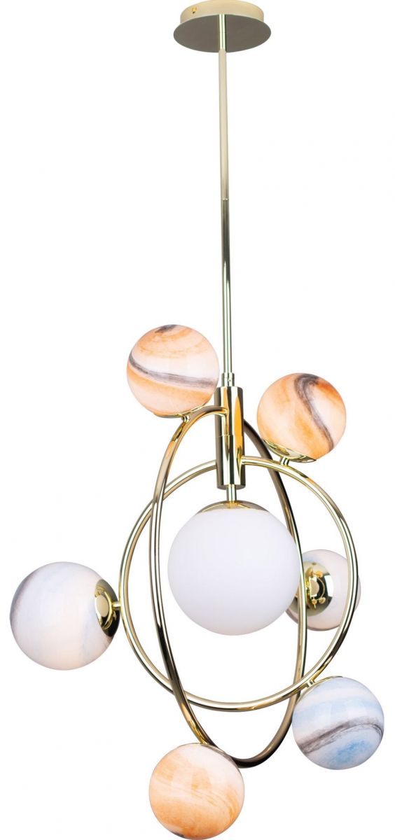 MaxLight Cosmos lampă suspendată x40 W auriu-multicolor P0378