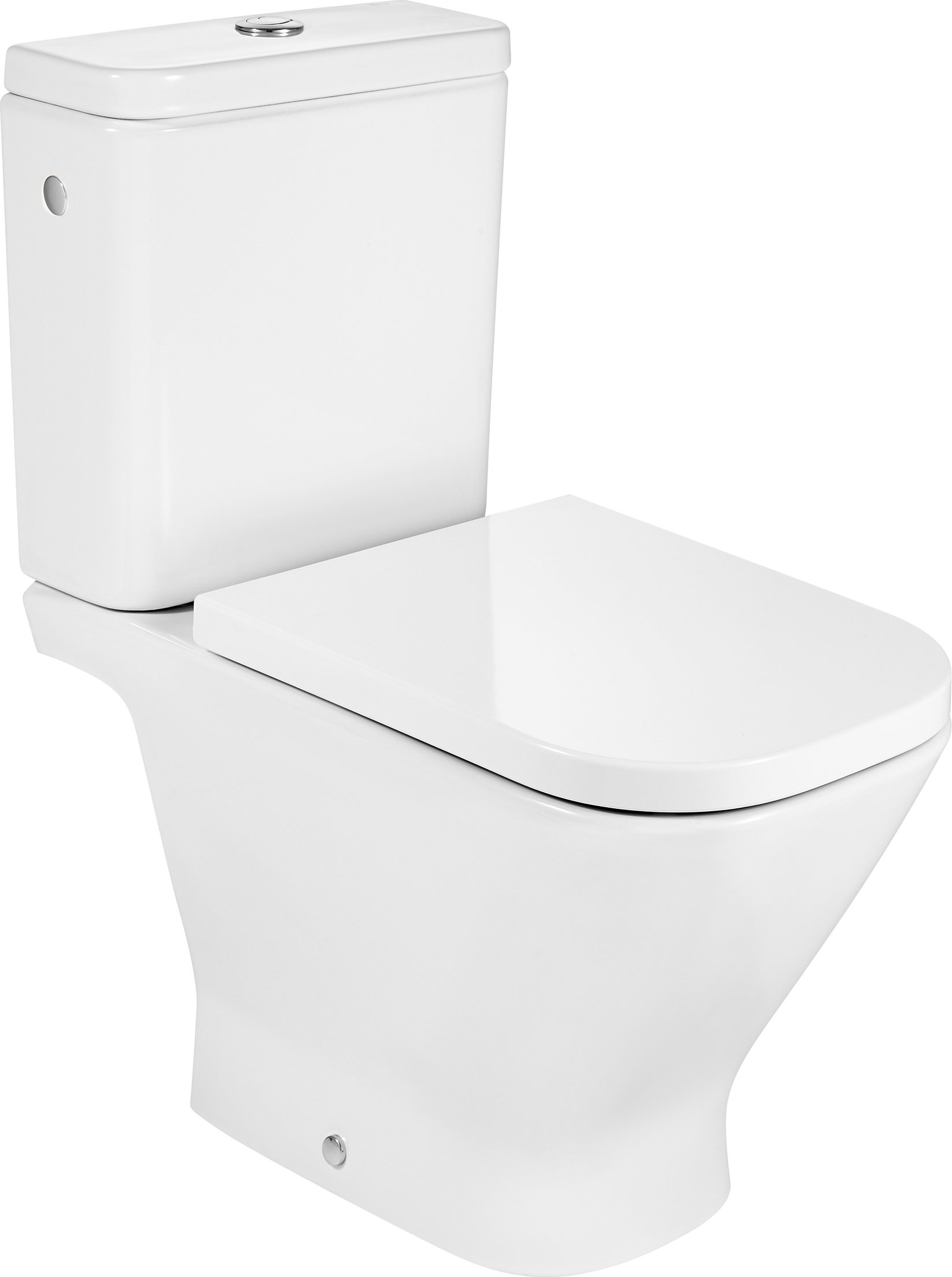 Set vas WC compact Roca Gap A342477000, capac WC Roca Gap Square A801472003