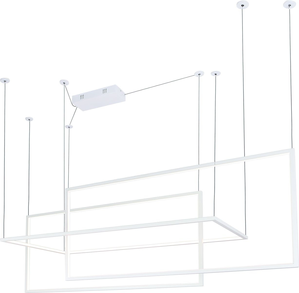 MaxLight Geometric lampă suspendată 3x26.6 W alb P0272