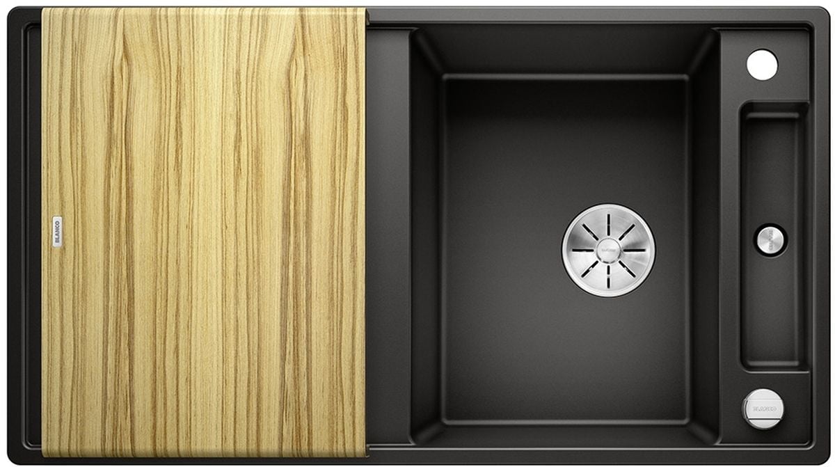 Blanco Axia III 5 S chiuvetă din granit 91.5x51 cm negru 525845
