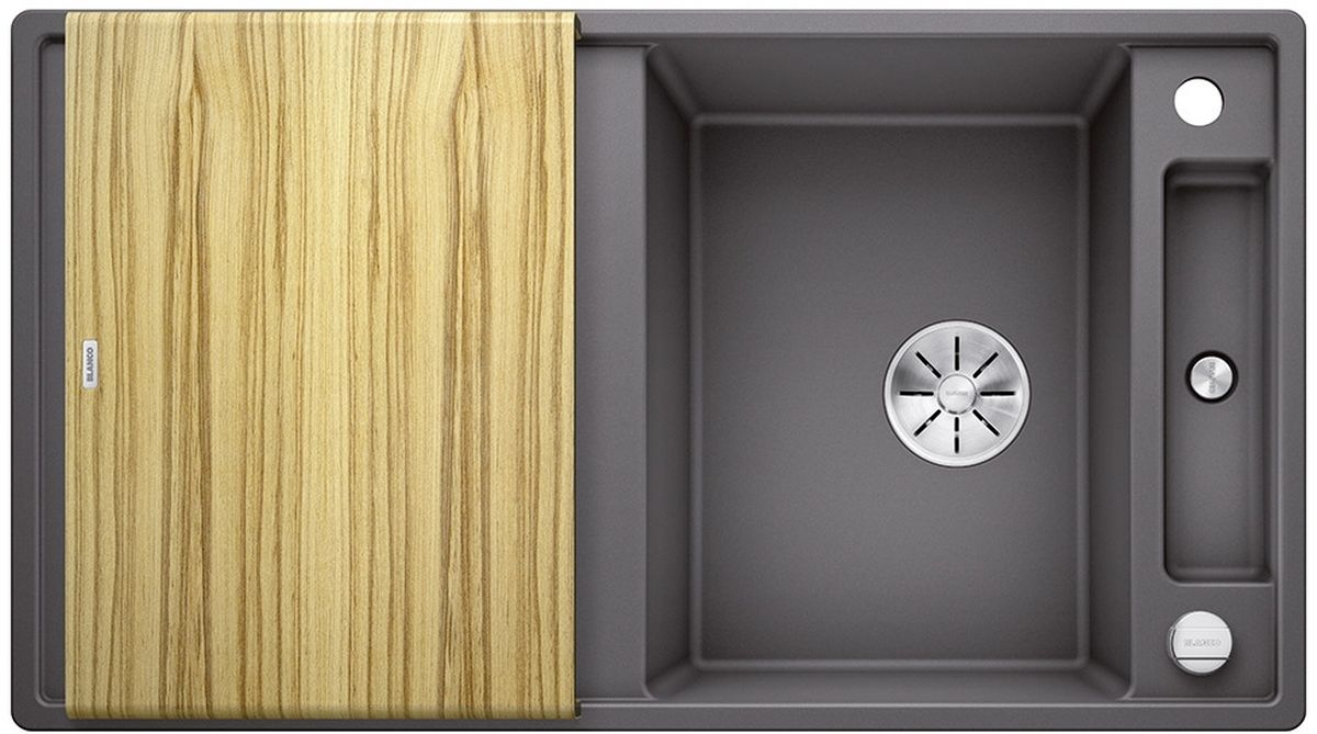 Blanco Axia III 5 S chiuvetă din granit 91.5x51 cm gri/grafit/onix 523206