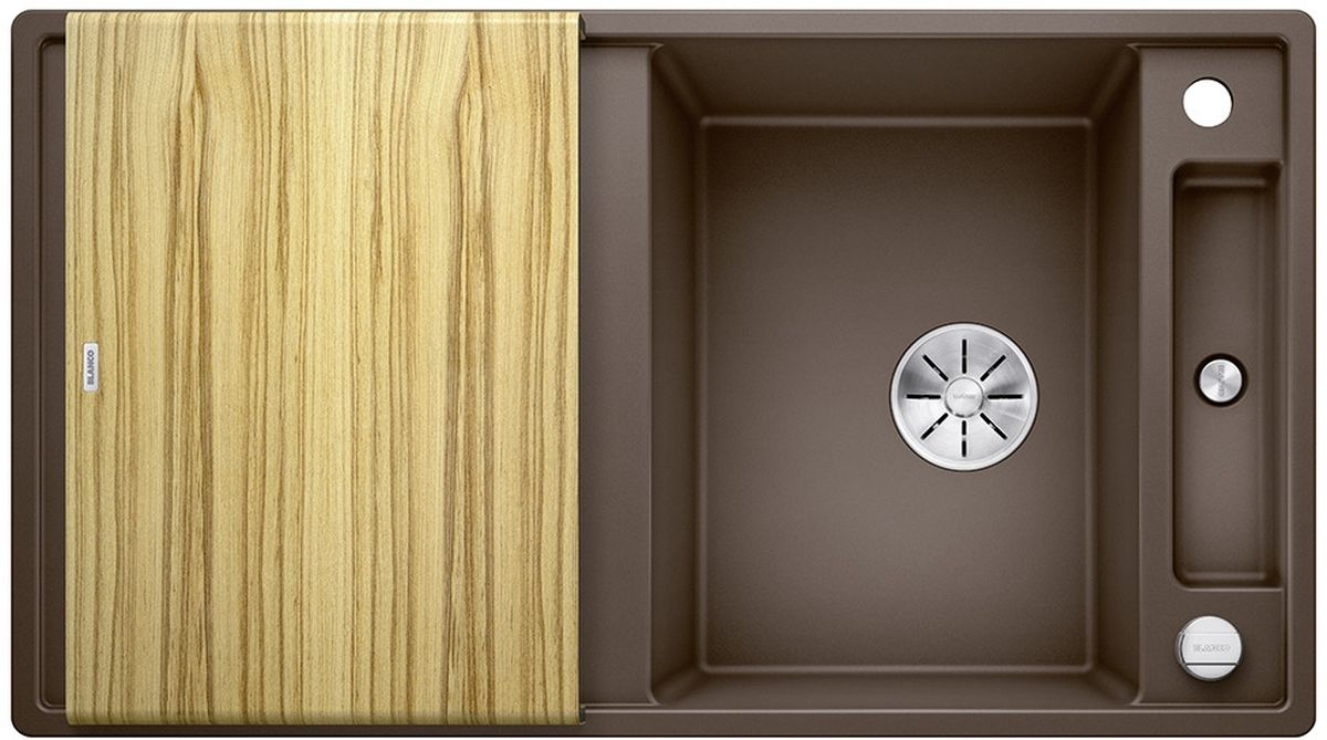 Blanco Axia III 5 S chiuvetă din granit 91.5x51 cm maro 523214