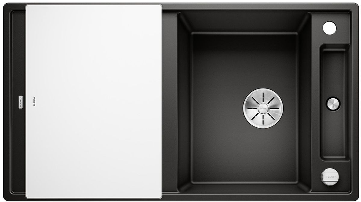 Blanco Axia III 5 S chiuvetă din granit 91.5x51 cm negru 525844