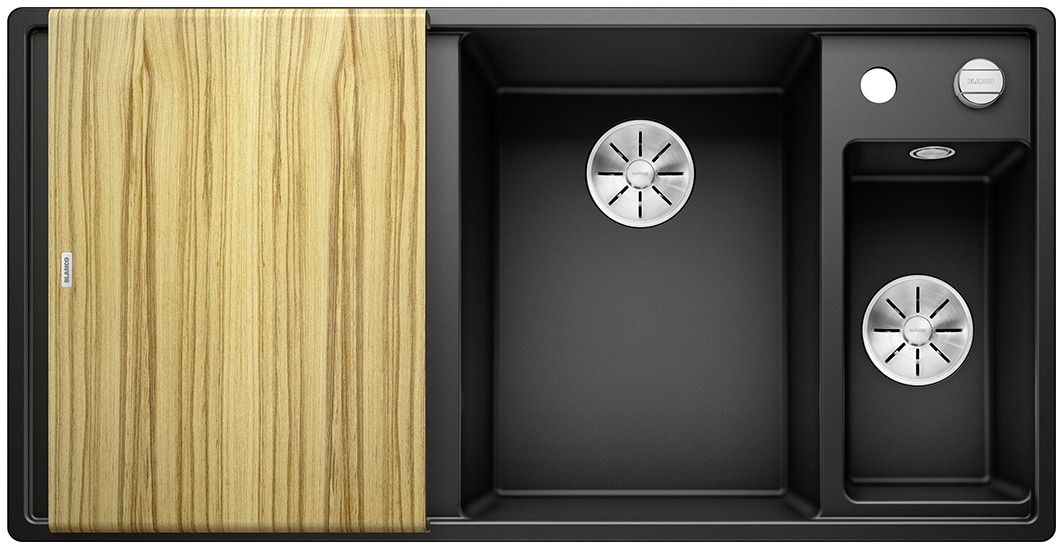 Blanco Axia III 6 S chiuvetă din granit 100x51 cm negru 525851