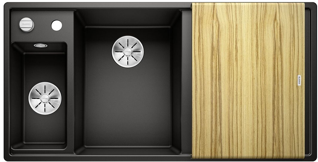 Blanco Axia III 6 S chiuvetă din granit 100x51 cm negru 525849