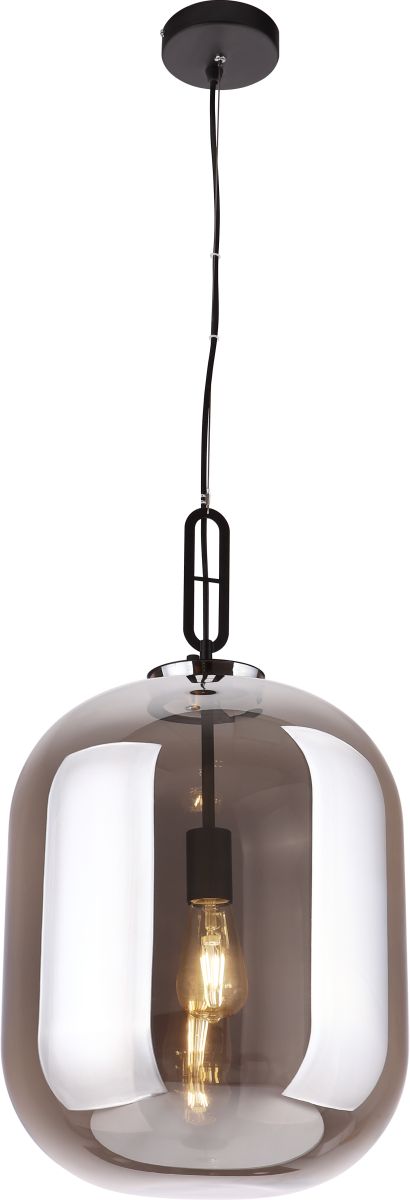MaxLight Honey lampă suspendată 1x60 W negru-fumuriu P0298