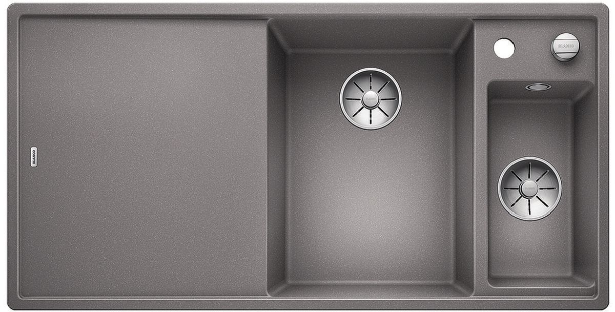 Blanco Axia III 6 S-F chiuvetă din granit 99x50 cm gri/grafit/onix 523491